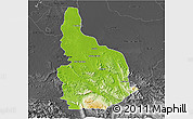 Physical 3D Map of Las Choapas, darken, desaturated