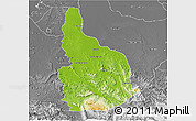 Physical 3D Map of Las Choapas, desaturated