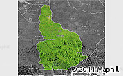 Satellite 3D Map of Las Choapas, desaturated