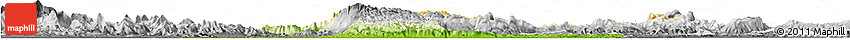 Physical Horizon Map of Las Choapas, desaturated