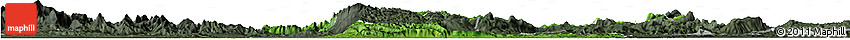 Satellite Horizon Map of Las Choapas, darken, semi-desaturated