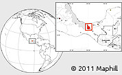 Blank Location Map of Las Choapas, highlighted parent region