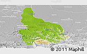 Physical Panoramic Map of Las Choapas, lighten, desaturated