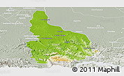 Physical Panoramic Map of Las Choapas, lighten, semi-desaturated