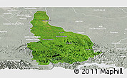 Satellite Panoramic Map of Las Choapas, lighten, semi-desaturated