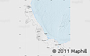 Silver Style Map of Veracruz, single color outside