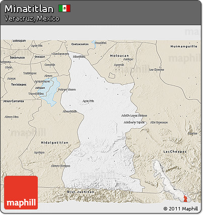 Classic Style 3D Map of Minatitlan