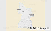 Classic Style 3D Map of Minatitlan, single color outside