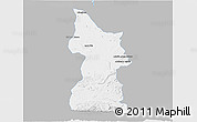 Gray 3D Map of Minatitlan, single color outside