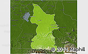 Physical 3D Map of Minatitlan, darken