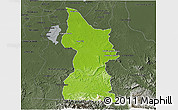 Physical 3D Map of Minatitlan, darken, semi-desaturated