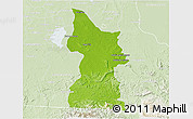 Physical 3D Map of Minatitlan, lighten