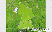 Physical 3D Map of Minatitlan, satellite outside