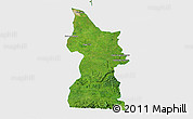 Satellite 3D Map of Minatitlan, single color outside