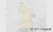 Shaded Relief 3D Map of Minatitlan, lighten, desaturated