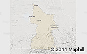 Shaded Relief 3D Map of Minatitlan, lighten, semi-desaturated