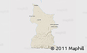 Shaded Relief 3D Map of Minatitlan, single color outside