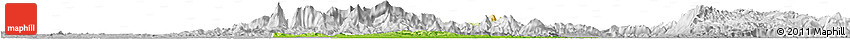 Physical Horizon Map of Minatitlan, lighten, desaturated