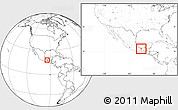 Blank Location Map of Minatitlan, highlighted parent region, within the entire country