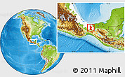 Physical Location Map of Minatitlan, highlighted parent region