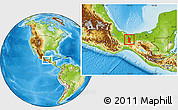 Physical Location Map of Minatitlan