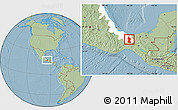 Savanna Style Location Map of Minatitlan, highlighted parent region, hill shading