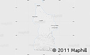 Silver Style Map of Minatitlan, single color outside