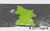 Physical Panoramic Map of Minatitlan, darken, desaturated