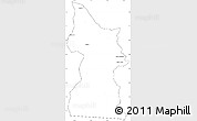 Blank Simple Map of Minatitlan, cropped outside