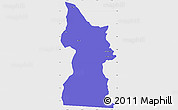 Political Simple Map of Minatitlan, single color outside