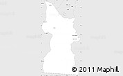 Silver Style Simple Map of Minatitlan