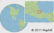 Savanna Style Location Map of Orizaba