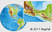 Physical Location Map of Oteapan
