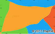 Political Simple Map of Oteapan