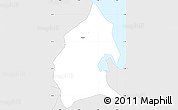Silver Style Simple Map of Pajapan