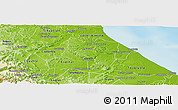 Physical Panoramic Map of Papantla