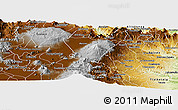 Physical Panoramic Map of Perote