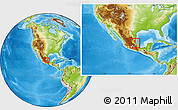 Physical Location Map of Platon Sanchez, within the entire country