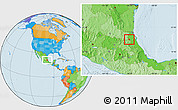 Political Location Map of Platon Sanchez