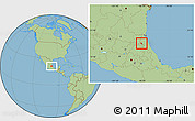 Savanna Style Location Map of Platon Sanchez