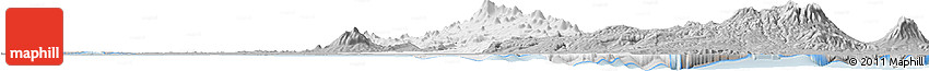 Gray Horizon Map of San Andres Tuxtla