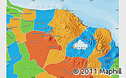 Political Map of San Andres Tuxtla