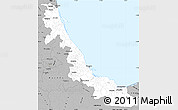 Gray Simple Map of Veracruz