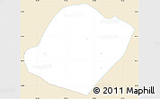 Classic Style Simple Map of Soledad Atzompa, single color outside