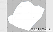 Gray Simple Map of Soledad Atzompa, single color outside