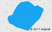 Political Simple Map of Soledad Atzompa, single color outside