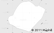Silver Style Simple Map of Soledad Atzompa
