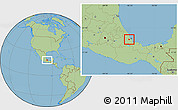 Savanna Style Location Map of Soledad de Doblado