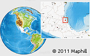Physical Location Map of Tamiahua, highlighted country