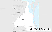 Silver Style Simple Map of Tamiahua